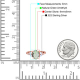 Art Deco Oval Natural Stone Wedding Ring