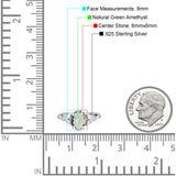Art Deco Oval Natural Stone Wedding Ring