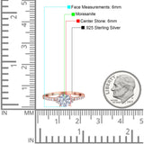 Art Deco Round Natural Stone Ring