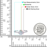 Art Deco Round Natural Stone Ring