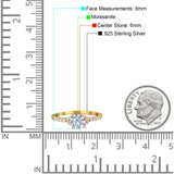 Art Deco Round Natural Stone Ring