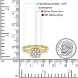 Art Deco Round Natural Stone Halo Ring