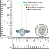 Pear Natural Stone Beaded Ring