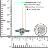 Pear Natural Stone Beaded Ring