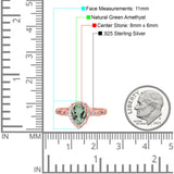 Pear Natural Stone Beaded Ring