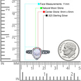 Pear Natural Stone Beaded Ring