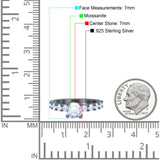 Round Natural Stone Cathedral Ring