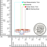 Round Natural Stone Cathedral Ring