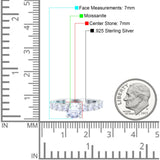 Round Natural Stone Cathedral Ring