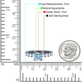 Round Natural Stone Cathedral Ring