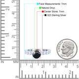 Round Natural Stone Cathedral Ring