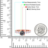 Round Natural Stone Cathedral Ring