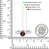 Round Natural Stone Cathedral Ring