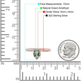 Pear Teardrop Natural Stone Wedding Ring