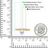 Pear Teardrop Natural Stone Wedding Ring