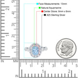 Oval Natural Stone Art Deco Ring