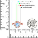 Oval Natural Stone Art Deco Ring