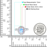 Oval Natural Stone Art Deco Ring