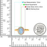 Art Deco Oval Natural Stone Wedding Ring