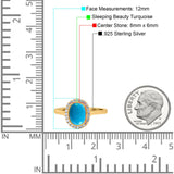 Art Deco Oval Natural Stone Wedding Ring