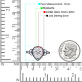 Pear Teardrop Natural Stone Wedding Ring