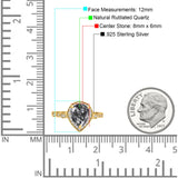 Pear Teardrop Natural Stone Wedding Ring