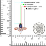 Pear Teardrop Natural Stone Wedding Ring