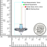 Pear Teardrop Natural Stone Wedding Ring