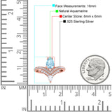 Pear Teardrop Natural Stone Wedding Ring