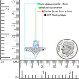 Pear Teardrop Natural Stone Wedding Ring