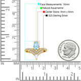 Pear Teardrop Natural Stone Wedding Ring