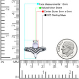 Pear Teardrop Natural Stone Wedding Ring