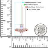 Pear Teardrop Natural Stone Wedding Ring