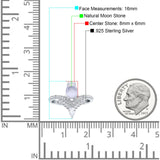 Pear Teardrop Natural Stone Wedding Ring