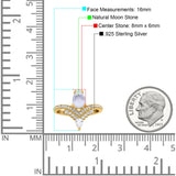 Pear Teardrop Natural Stone Wedding Ring