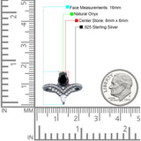 Pear Teardrop Natural Stone Wedding Ring