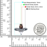 Pear Teardrop Natural Stone Wedding Ring