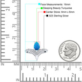 Pear Teardrop Natural Stone Wedding Ring