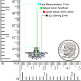 Pear Teardrop Natural Stone Wedding Ring