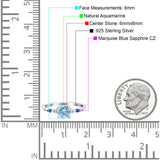 Minimalist Round Natural Stone Art Deco Ring