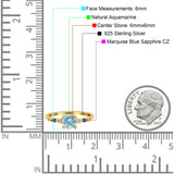 Minimalist Round Natural Stone Art Deco Ring