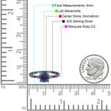 Minimalist Round Natural Stone Art Deco Ring