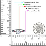 Minimalist Round Natural Stone Art Deco Ring