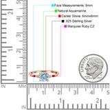 Minimalist Round Natural Stone Art Deco Ring