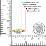 Minimalist Round Natural Stone Art Deco Ring