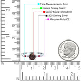 Minimalist Round Natural Stone Art Deco Ring