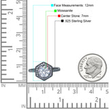 Vintage Style Round Natural Stone Hexagonal Ring