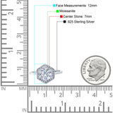 Vintage Style Round Natural Stone Hexagonal Ring