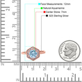 Vintage Style Round Natural Stone Hexagonal Ring