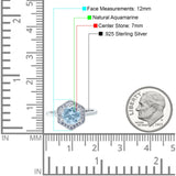 Vintage Style Round Natural Stone Hexagonal Ring